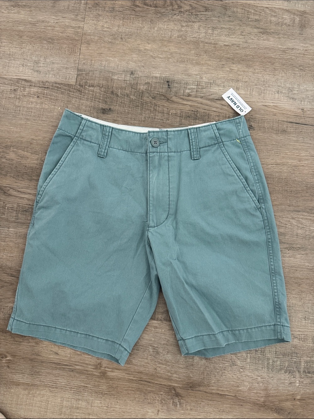 Old Navy Men's Seafoam Flat Front Shorts